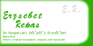 erzsebet repas business card